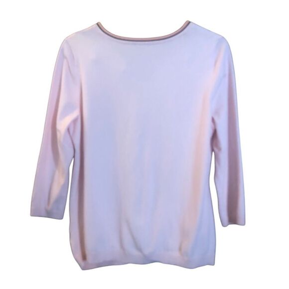 Women's Pink Cardigan Sweater - Picture 6 of 6